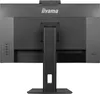 The back of a black Iiyama monitor on a light gray background. Produktbild-Vorschau