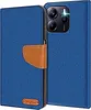 A blue flip case for a smartphone is shown. Podgląd zdjęcia produktu