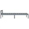 A side view of a gray wooden bed frame. Anteprima dell’immagine prodotto