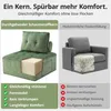 Modularer Loungesessel für Wohnz, Bodensessel aus Cord 84 × Produktbild-Vorschau 7
