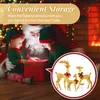LEADZM 3-teiliges Weihnachtsbeleuchtung Rentier Goldenes, Produktbild-Vorschau 8
