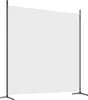 A white screen is supported by two black stands. Náhled obrázku produktu