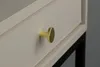 Runder Möbelgriff aus gebürstetem Gold, 2,5 cm - Eleganter Produktbild-Vorschau 2