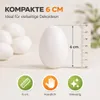 50 sztuk plastikowych jajek – białe jajka z tworzywa Podgląd zdjęcia produktu 2