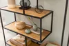 Industrial Bücherregal SLIM LINE 185cm Wildeiche schwarz Produktbild-Vorschau 6