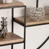 FineBuy Półka ścienna 70x70x18 cm Mango lite drewno / metal Podgląd zdjęcia produktu 5