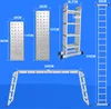 Bettizia 4x4 viacúčelový rebrík 470cm 6 v 1 hliníkový Náhľad obrázku produktu 2