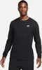 Nike M NSW CLUB TEE - LS BLACK/METALLIC SILVER Produktbild-Vorschau 3