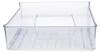 A clear plastic drawer, likely for a refrigerator or freezer, against a white background. Produktbild-Vorschau