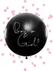 Riesenballon Boy or Girl mit rosa Konfetti 1m Gender Reveal Produktbild-Vorschau 4