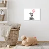Leinwand Bilder 40x30 cm - Kinder Ballon - Zebra - Rosa, Produktbild-Vorschau 5