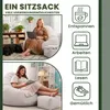 Dreamroots Bean Bag 90x90x100 cm Pouf avec dossier et Voir les images du produit 5