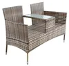 Polyrattan Gartenbank Sitzbank 2-Sitzer Gartenmöbel Produktbild-Vorschau 5