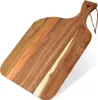 Schneidebrett Servierbrett aus AKAZIENHOLZ 34x20 cm Produktbild-Vorschau 2