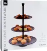 Schwarze Metallplatte, 3-stöckig, 36,5 cm Produktbild-Vorschau 11