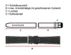 Uhrenarmband Kalbsleder Dunkelblau Teju-Print 23715G, Produktbild-Vorschau 2