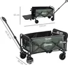 Outsunny Gartenwagen 90 kg belastbar, klappbar Produktbild-Vorschau 3