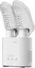 A white shoe dryer with two white sneakers on top, set against a white background. Produktbild-Vorschau