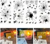 Oblique Unique Sticker Set Spinnen mit Spinnennetz Produktbild-Vorschau 1