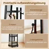 COSTWAY Garderobenständer mit Ganzkörperspiegel, Produktbild-Vorschau 6