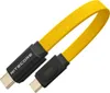 A yellow USB-C cable with black connectors against a white background. Anteprima dell’immagine prodotto