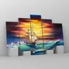 Bilder auf glas - Meer Welle Boot - 150x100cm - Glasbilder Produktbild-Vorschau 4