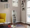 Holz CD DVD Stand Regal Vetro Glastür Produktbild-Vorschau 4