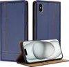 Handyhülle für iPhone XS Max Leder Flip Klappbare Produktbild-Vorschau 1