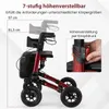 COSTWAY Rollator faltbar, 2in1 Rollstuhl & Reiserollator Produktbild-Vorschau 7