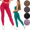 Damen Leggings Sportlich Hohe Taille Blickdicht Gerippt Produktbild-Vorschau 14