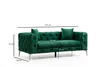 Hanah Home, Como- HLN1133, vert, canapés-lits, structure : Voir les images du produit 6