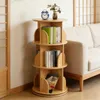 Étagère d'angle en bois, rotative à 360°, à 3 niveaux, pour Voir les images du produit 6