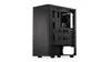 A black computer case is shown from the back, with its internal components visible. Anteprima dell’immagine prodotto