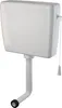 A white toilet cistern with a pull-chain flush mechanism. Anteprima dell’immagine prodotto