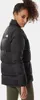 A woman wearing a black puffer jacket. Produktbild-Vorschau