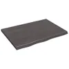 vidaXL Wandregal Dunkelgrau 80x60x(2-4) cm Massivholz Eiche Produktbild-Vorschau 2