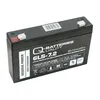 A black rechargeable battery with white and red markings. Produktbild-Vorschau