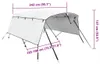 vidaXL 4-Bow Bimini-Top avec panneaux latéraux Voir les images du produit 8