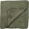 Baumwolltuch - grün-khaki Lurex silber - quadratisches Tuch Produktbild-Vorschau 4