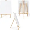 Belle Vous 4 Stk Kleine Staffelei Holz Tisch mit Leinwand Produktbild-Vorschau 4