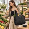 Faltbare Ledertasche – SHIFTBAG Schwarz Produktbild-Vorschau 9