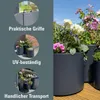 Prosperplast HEOS vaso da fiori antracite 29,8 cm Anteprima dell’immagine prodotto 6
