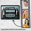 LANOLU Blechschild Getränkerückgabe Schild, Toilettenschild Produktbild-Vorschau 2