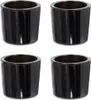 Teelichthalter Glas 6,5x6cm schwarz 4er Set Produktbild-Vorschau 1
