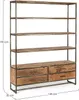 Bücherregal Elmer 145 x 190 x 35 cm Akazie Produktbild-Vorschau 4