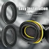 Close-up of headphone ear pads with text overlay. Podgląd zdjęcia produktu