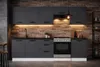 ULWEHOME | Küchenzeile 220 cm Anthrazit, Küchenmöbel-Set Produktbild-Vorschau 4