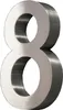 Hausnummer Premium Edelstahl in 3D Design Arial H20cmxT3cm Produktbild-Vorschau 5