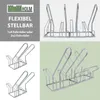 Fahrradständer für 4 Fahrräder 140x40x83 cm Stahl Produktbild-Vorschau 5
