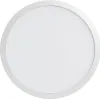 A circular LED light fixture with a white diffuser and a thin gray frame, presented against a plain white background. Anteprima dell’immagine prodotto
